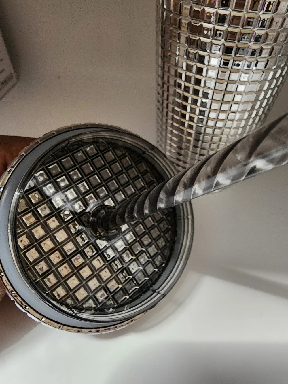 Starbucks Silver Mosaic Stainless Tumbler - Silver